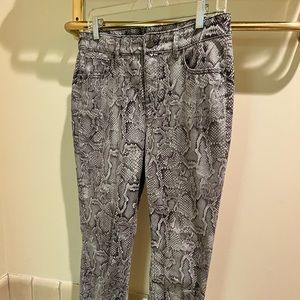 White House Black Market Snake Skinny Jeans